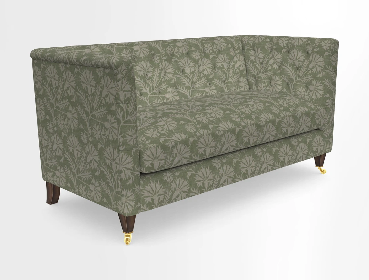 Holt Sofa in Cloth 22 Grand Teton Jade Seat in Cloth 22 Cedar Breaks Jade