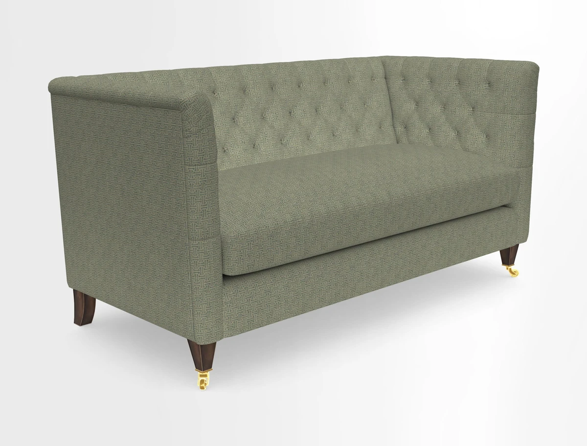 Holt Sofa in Cloth 22 Grand Teton Jade Seat in Cloth 22 Cedar Breaks Jade