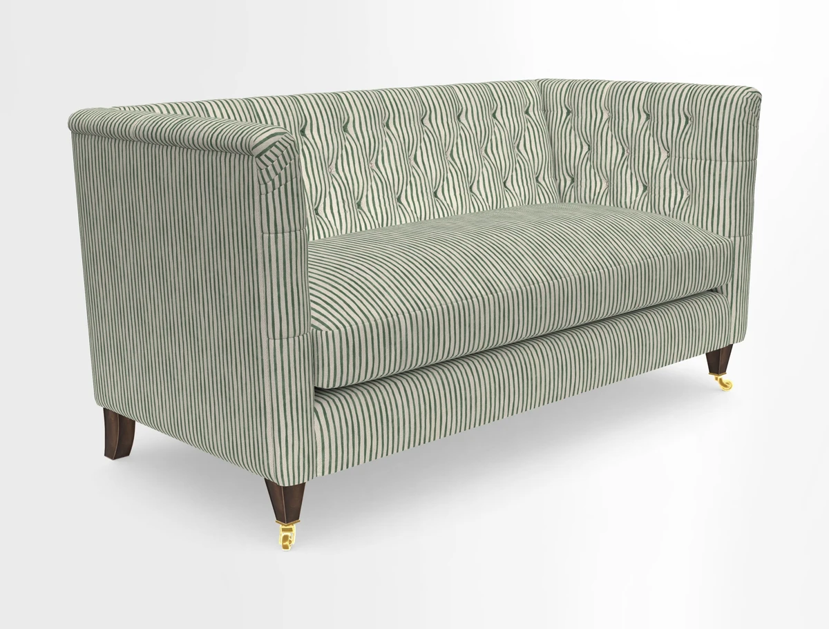 Holt Sofa in Cloth 22 Grand Teton Jade Seat in Cloth 22 Cedar Breaks Jade