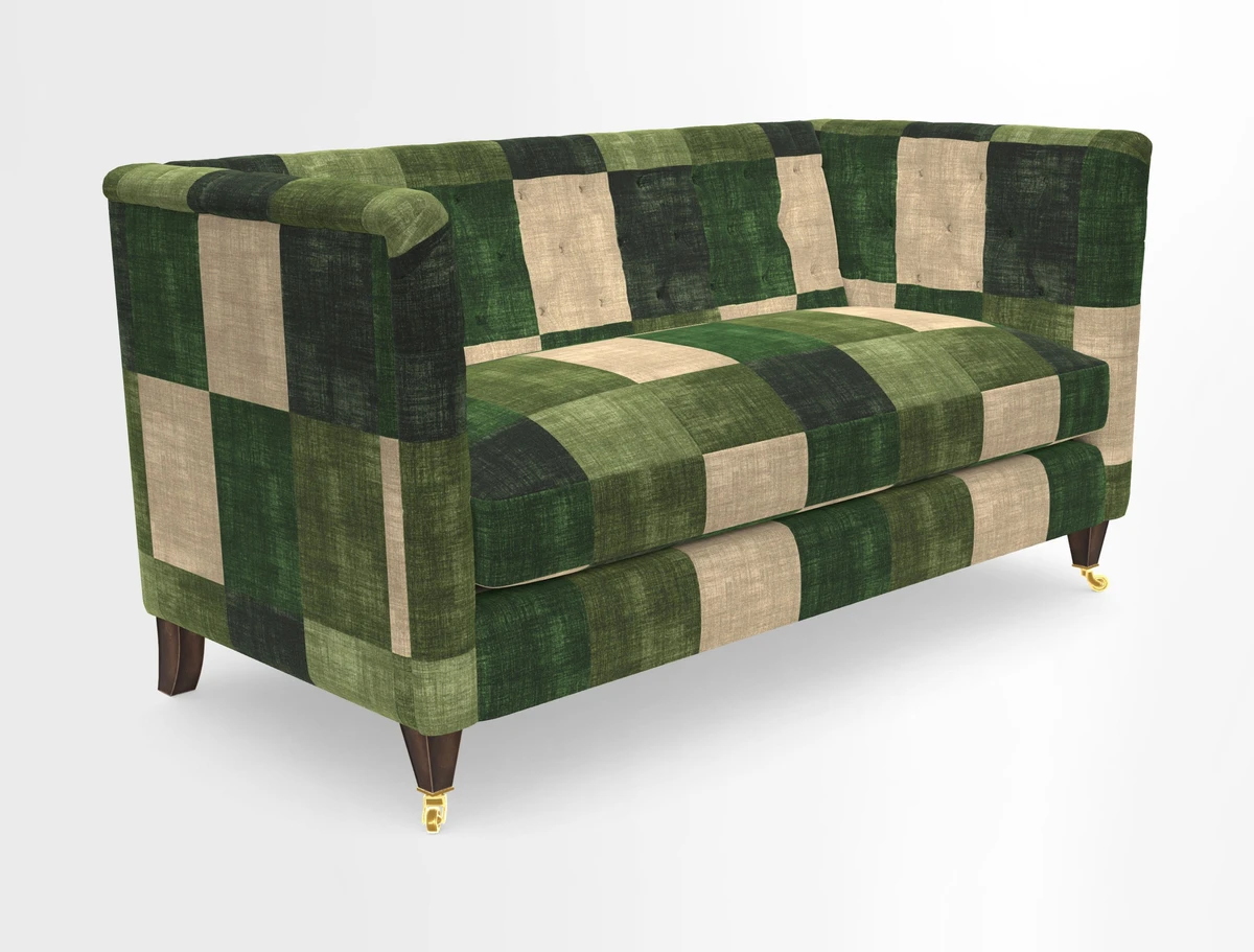Holt Sofa in Cloth 22 Grand Teton Jade Seat in Cloth 22 Cedar Breaks Jade
