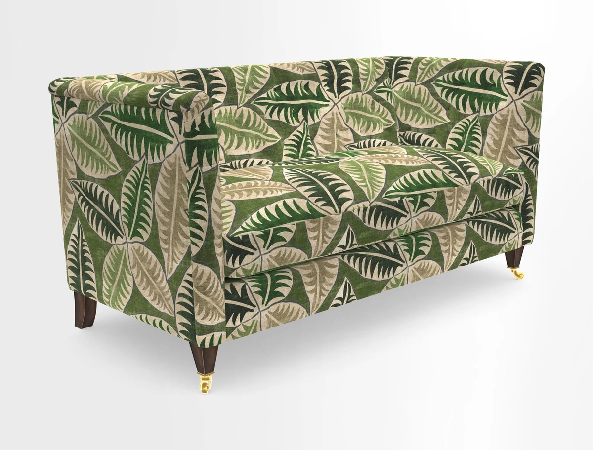 Holt Sofa in Cloth 22 Grand Teton Jade Seat in Cloth 22 Cedar Breaks Jade