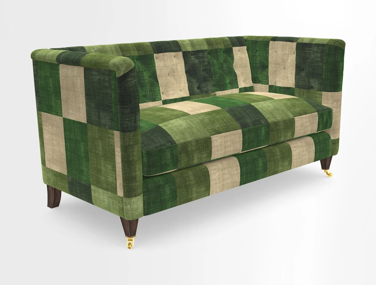 Holt Sofa in Cloth 22 Grand Teton Jade Seat in Cloth 22 Cedar Breaks Jade