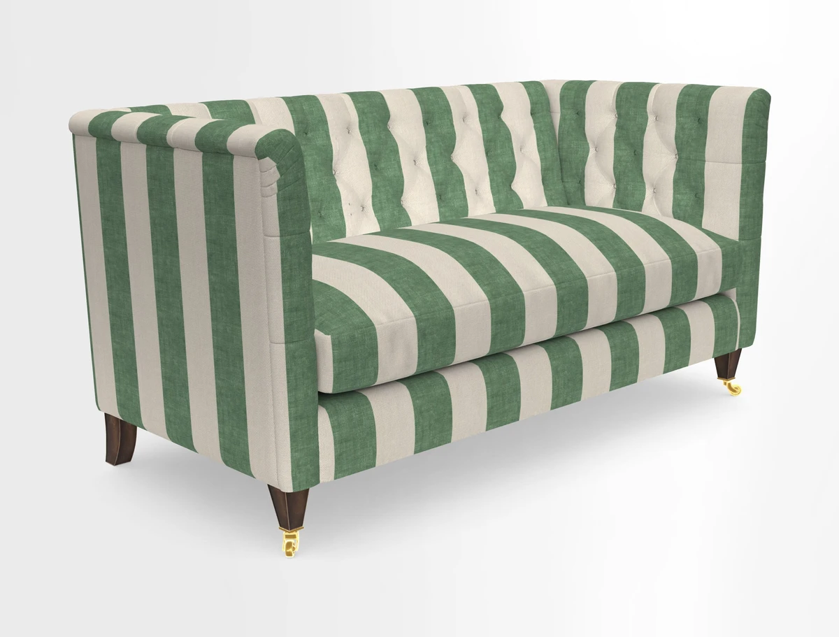 Holt Sofa in Cloth 22 Grand Teton Jade Seat in Cloth 22 Cedar Breaks Jade