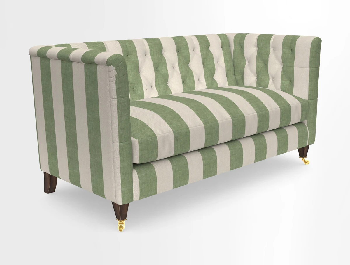 Holt Sofa in Cloth 22 Grand Teton Jade Seat in Cloth 22 Cedar Breaks Jade