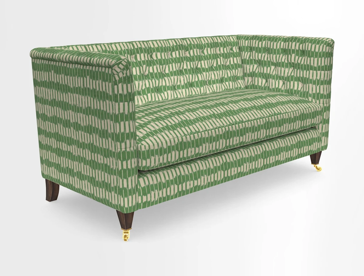 Holt Sofa in Cloth 22 Grand Teton Jade Seat in Cloth 22 Cedar Breaks Jade