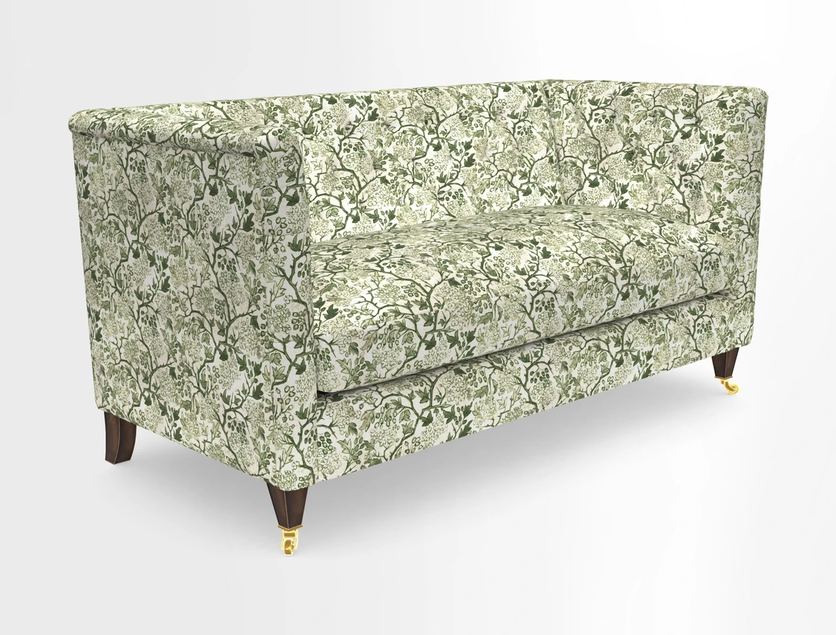Holt Sofa in Cloth 22 Grand Teton Jade Seat in Cloth 22 Cedar Breaks Jade