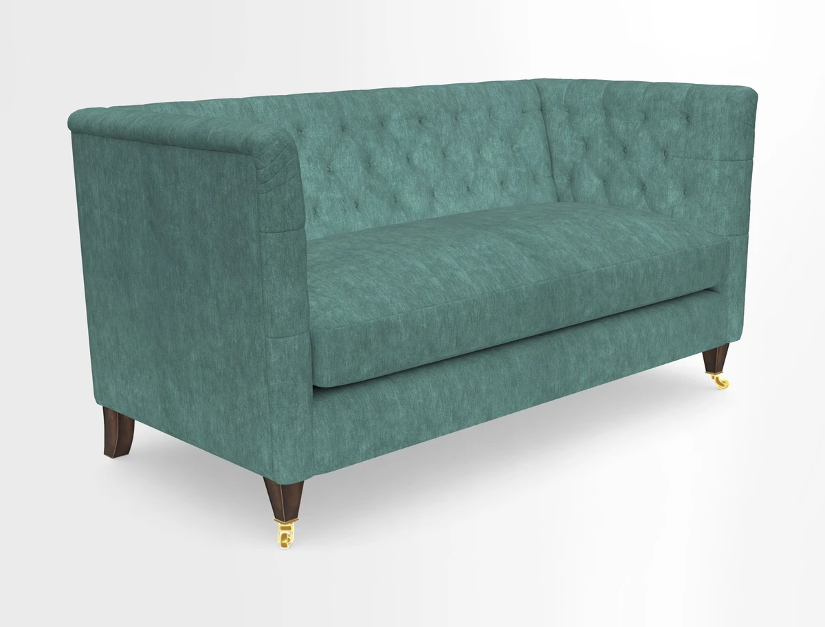 Holt Sofa in Cloth 22 Grand Teton Jade Seat in Cloth 22 Cedar Breaks Jade