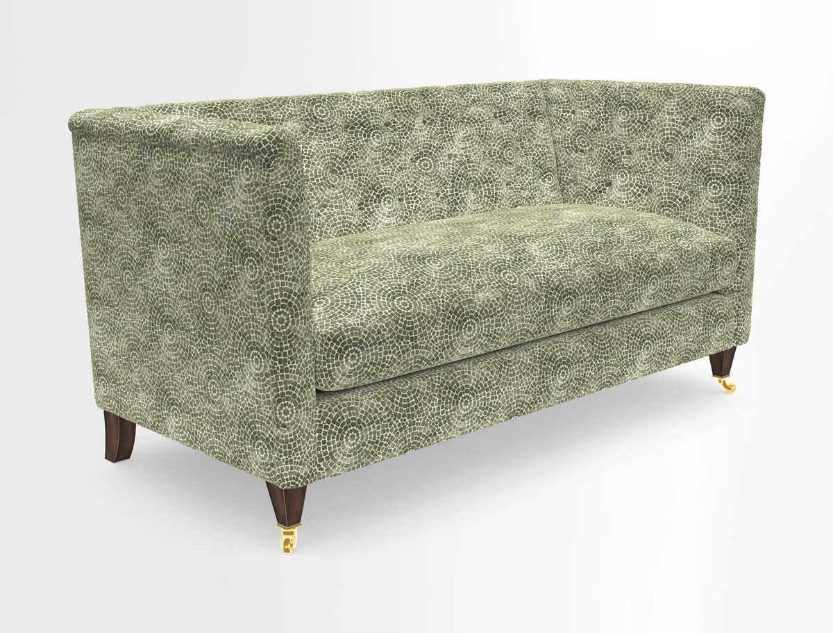 Holt Sofa in Cloth 22 Grand Teton Jade Seat in Cloth 22 Cedar Breaks Jade