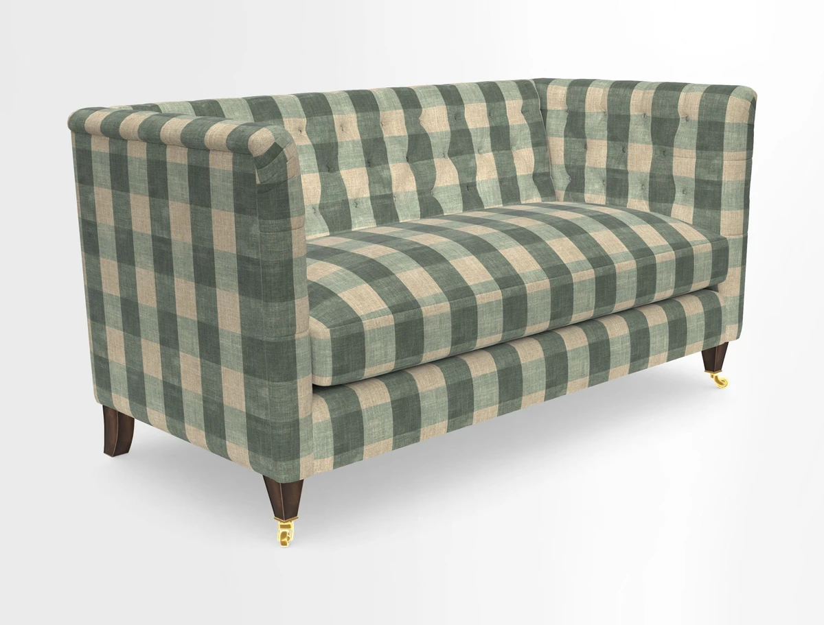 Holt Sofa in Cloth 22 Grand Teton Jade Seat in Cloth 22 Cedar Breaks Jade