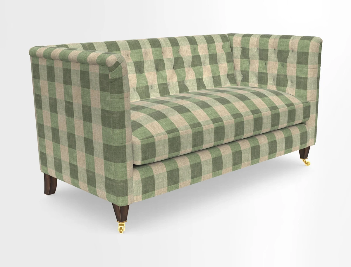 Holt Sofa in Cloth 22 Grand Teton Jade Seat in Cloth 22 Cedar Breaks Jade