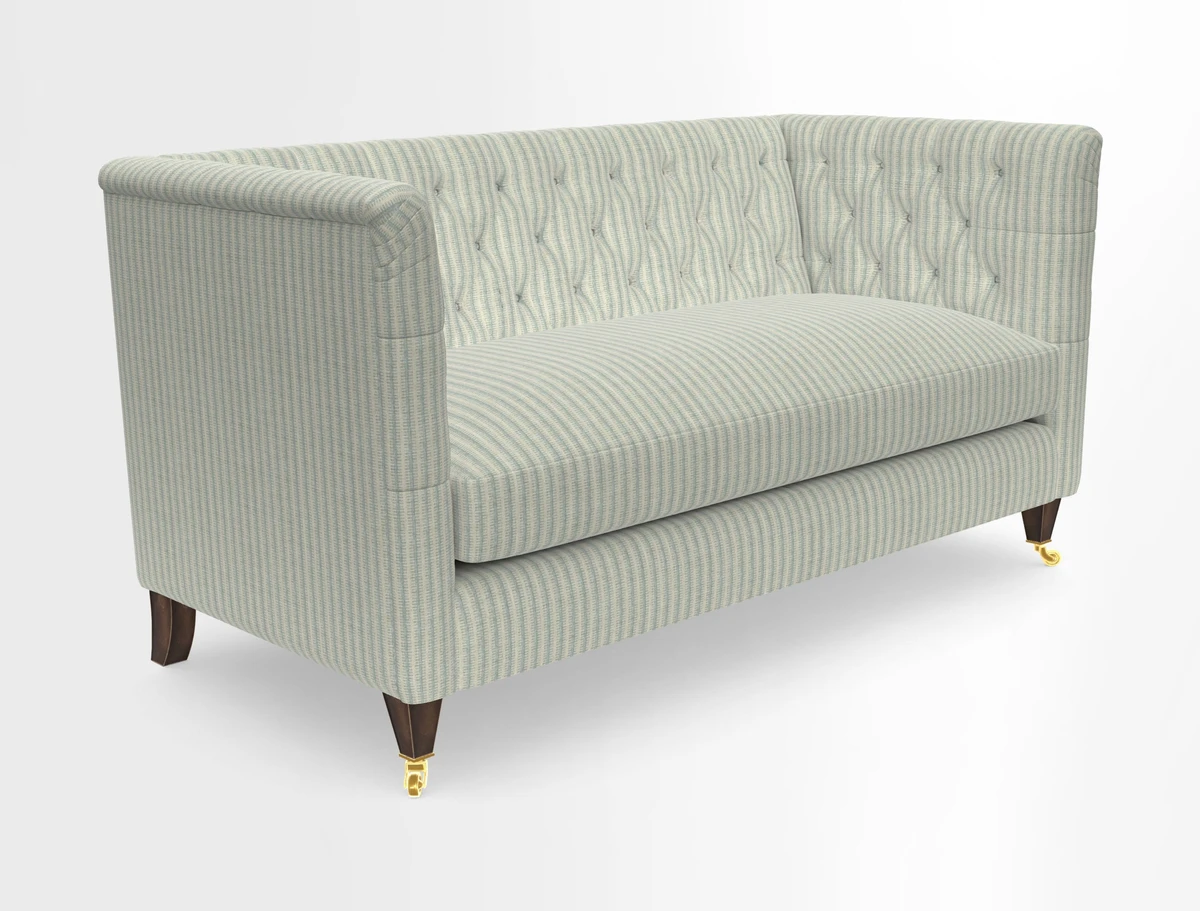 Holt Sofa in Cloth 22 Grand Teton Jade Seat in Cloth 22 Cedar Breaks Jade