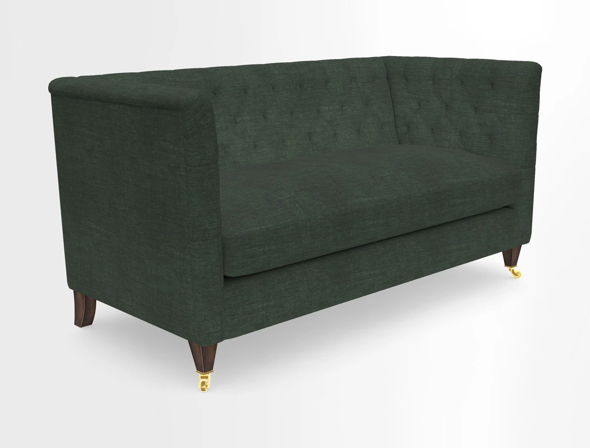 Holt Sofa in Cloth 22 Grand Teton Jade Seat in Cloth 22 Cedar Breaks Jade