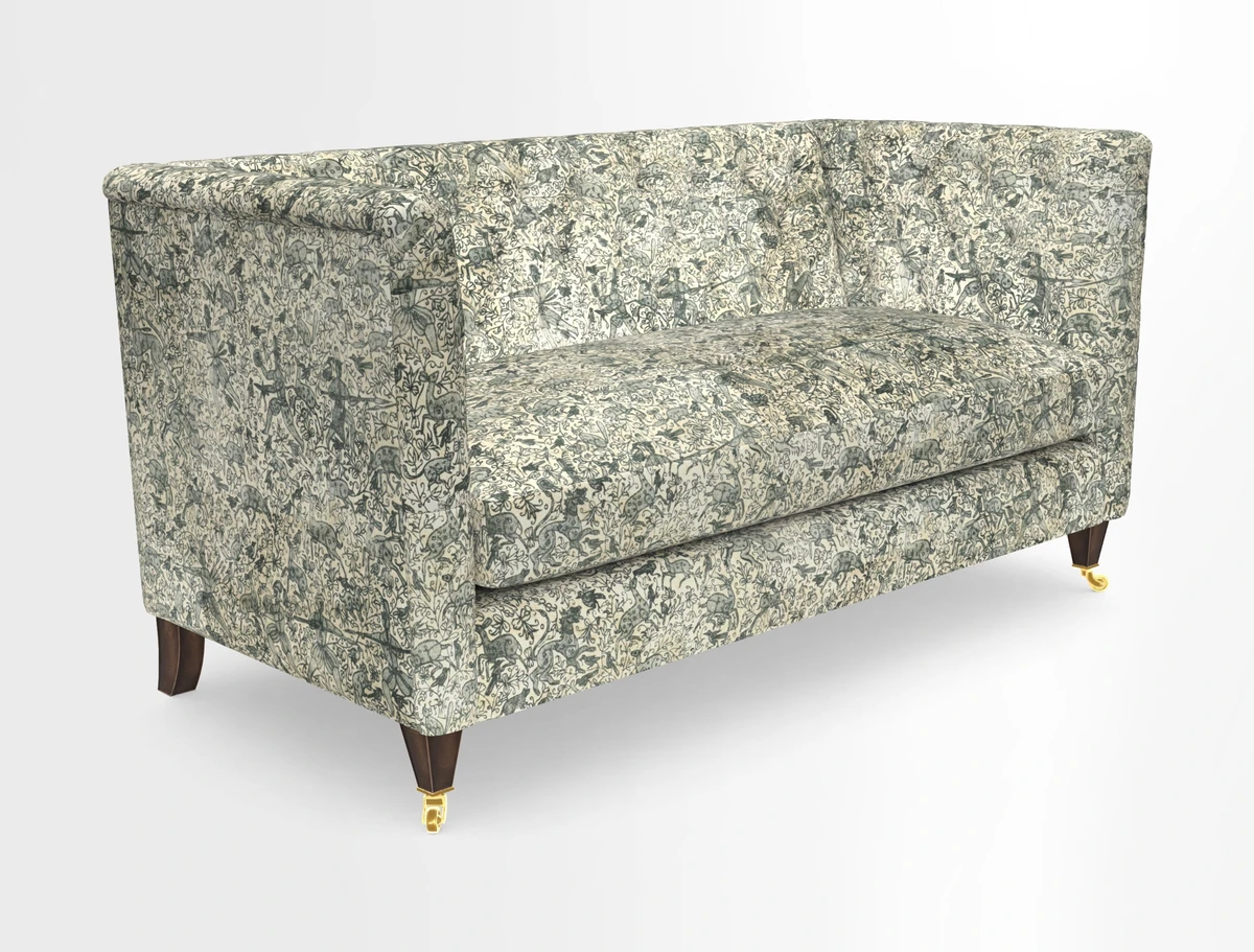 Holt Sofa in Cloth 22 Grand Teton Jade Seat in Cloth 22 Cedar Breaks Jade