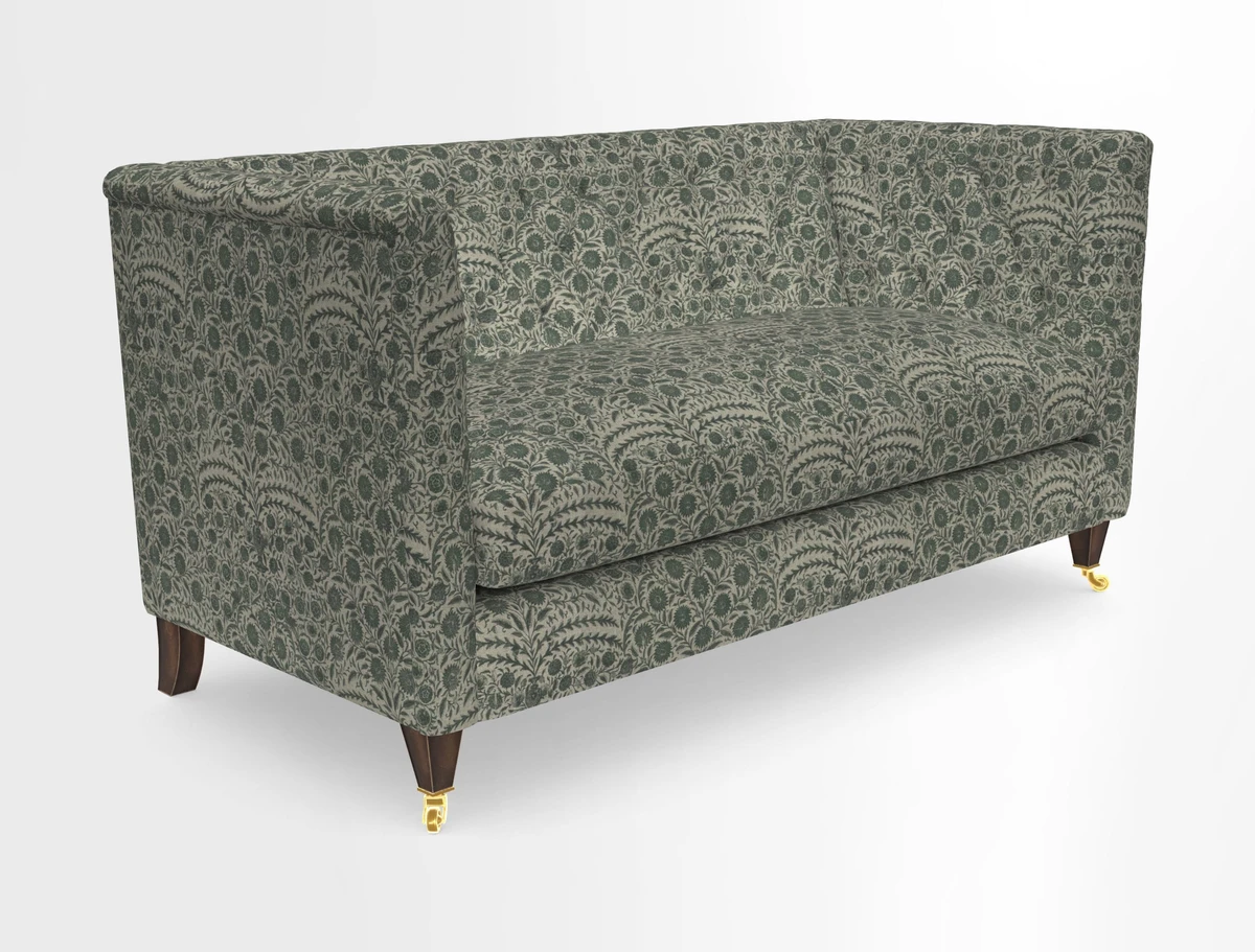 Holt Sofa in Cloth 22 Grand Teton Jade Seat in Cloth 22 Cedar Breaks Jade