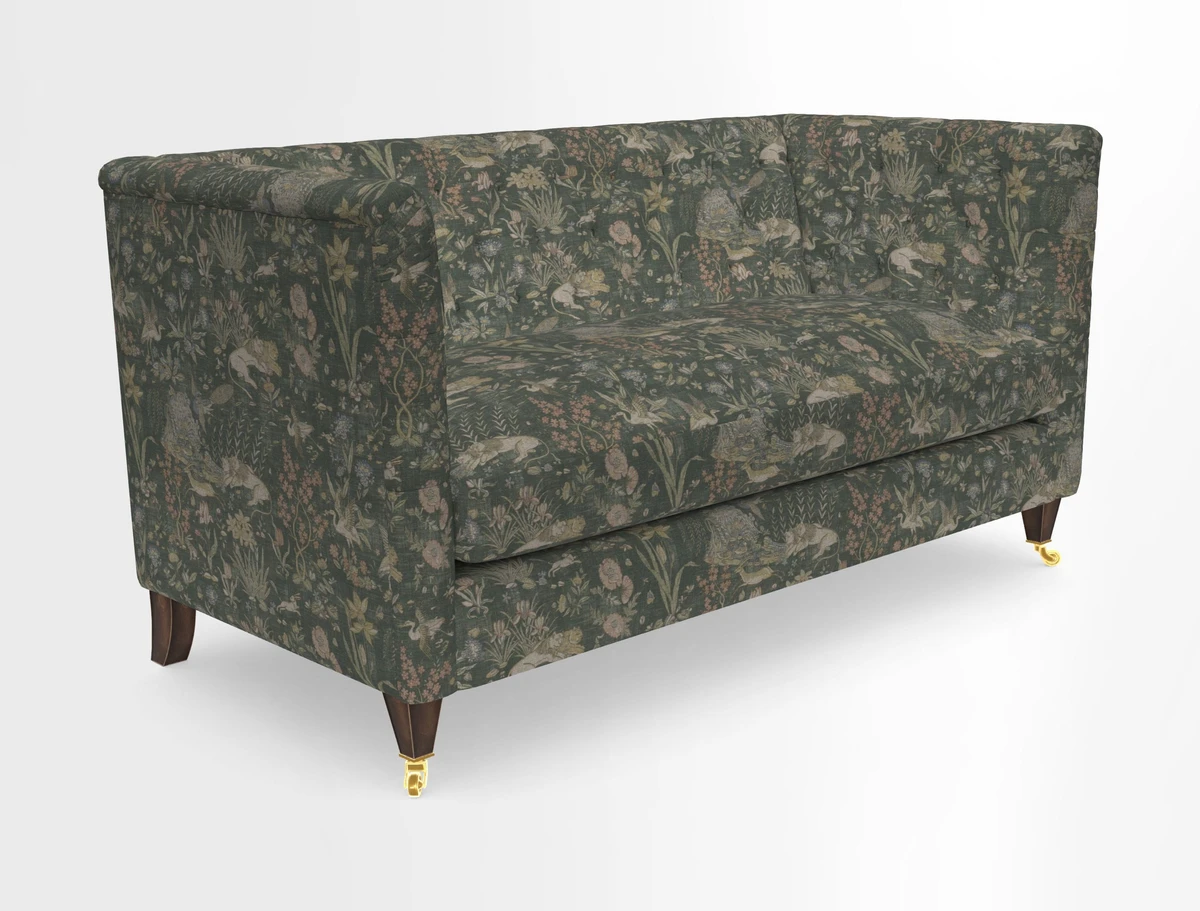 Holt Sofa in Cloth 22 Grand Teton Jade Seat in Cloth 22 Cedar Breaks Jade