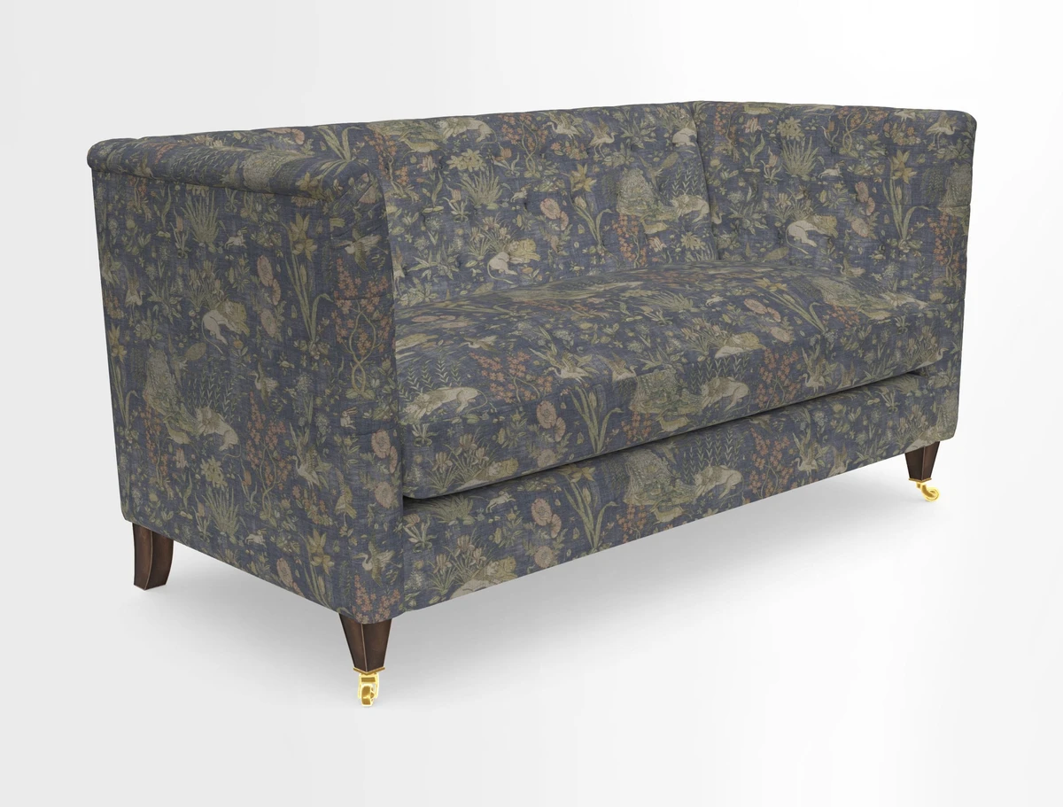 Holt Sofa in Cloth 22 Grand Teton Jade Seat in Cloth 22 Cedar Breaks Jade