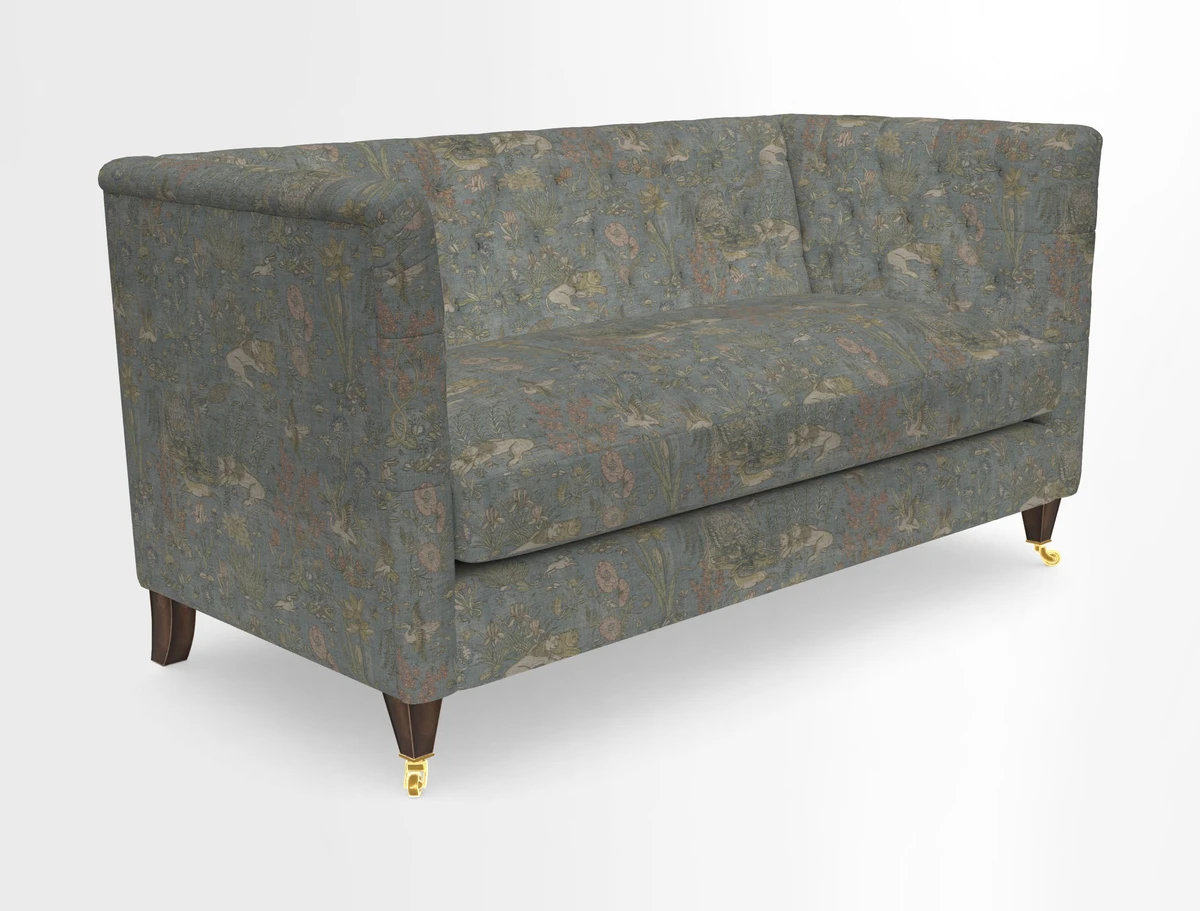 Holt Sofa in Cloth 22 Grand Teton Jade Seat in Cloth 22 Cedar Breaks Jade