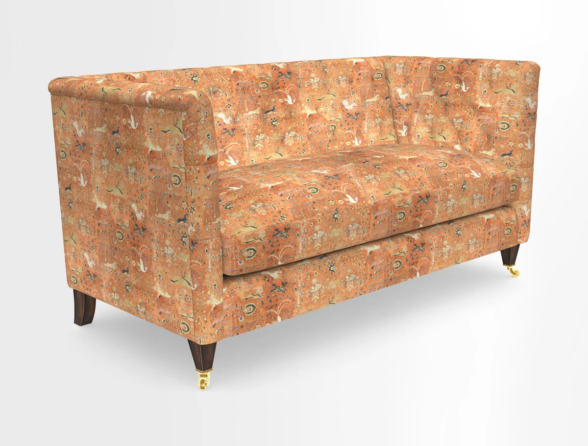 Holt Sofa in Cloth 22 Grand Teton Jade Seat in Cloth 22 Cedar Breaks Jade