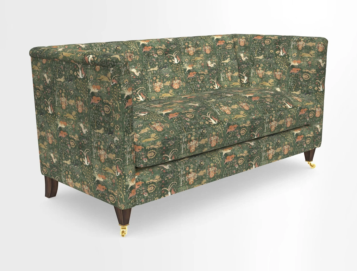 Holt Sofa in Cloth 22 Grand Teton Jade Seat in Cloth 22 Cedar Breaks Jade