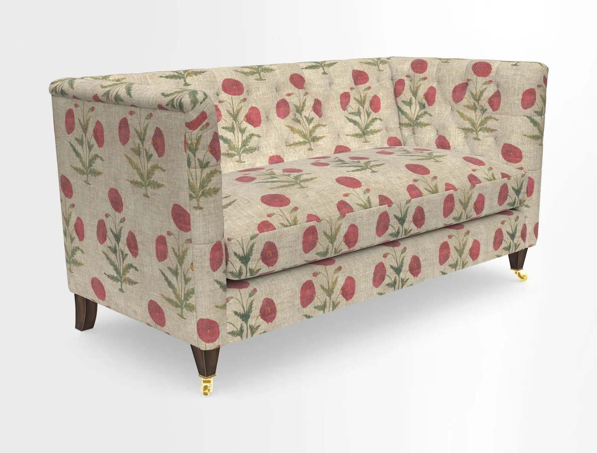 Holt Sofa in Cloth 22 Grand Teton Jade Seat in Cloth 22 Cedar Breaks Jade