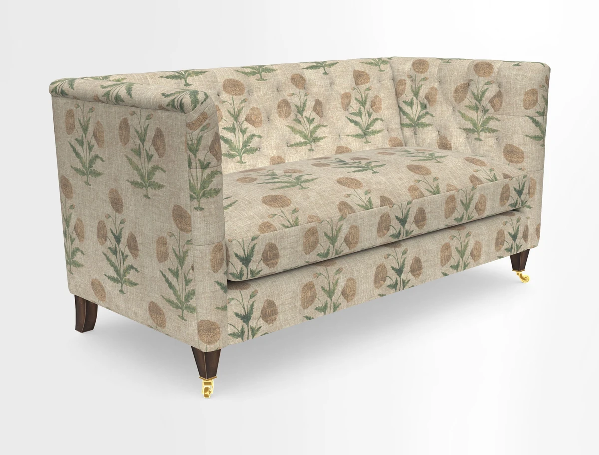 Holt Sofa in Cloth 22 Grand Teton Jade Seat in Cloth 22 Cedar Breaks Jade