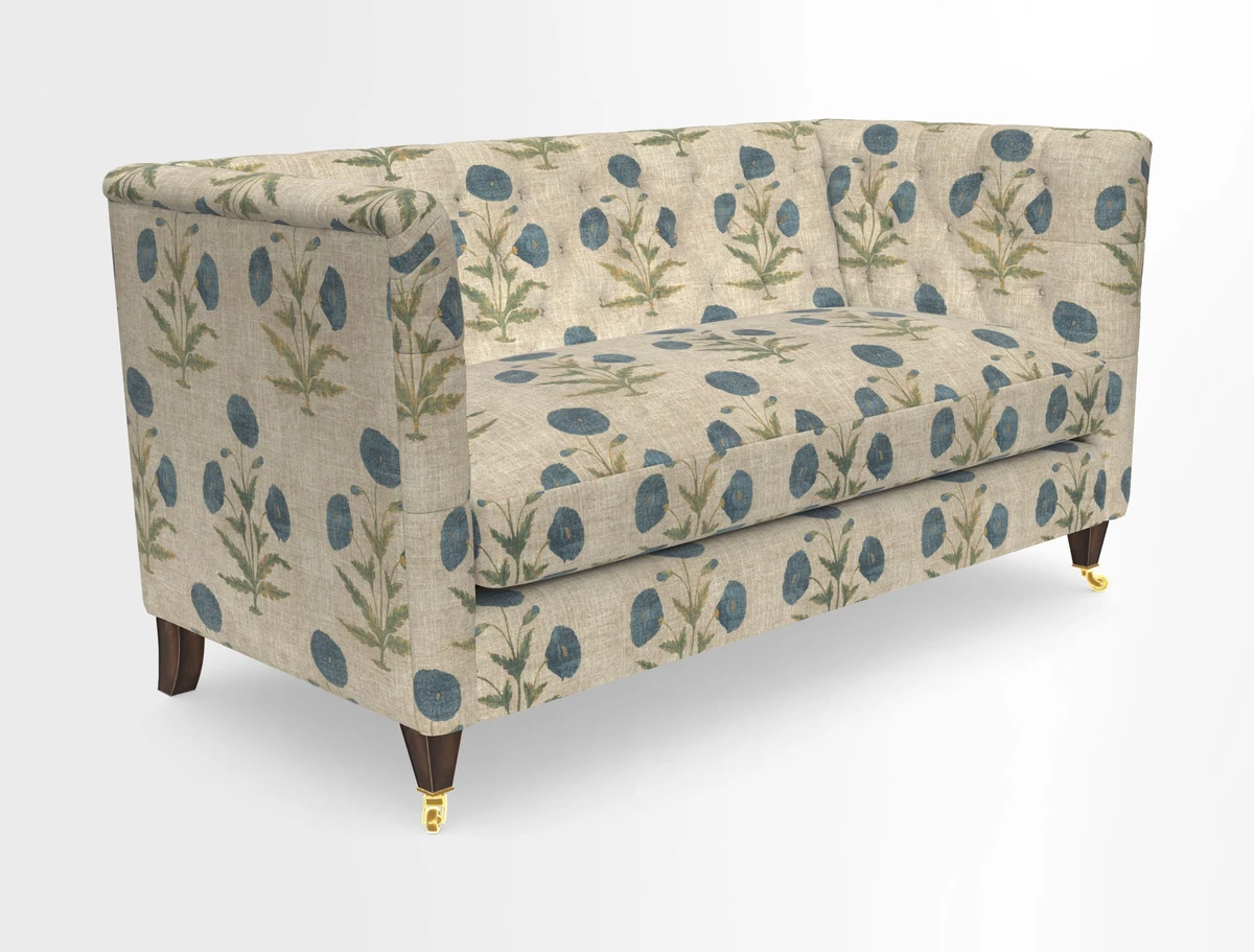 Holt Sofa in Cloth 22 Grand Teton Jade Seat in Cloth 22 Cedar Breaks Jade