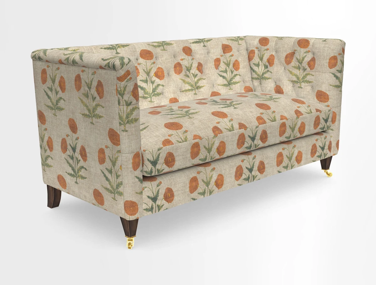 Holt Sofa in Cloth 22 Grand Teton Jade Seat in Cloth 22 Cedar Breaks Jade