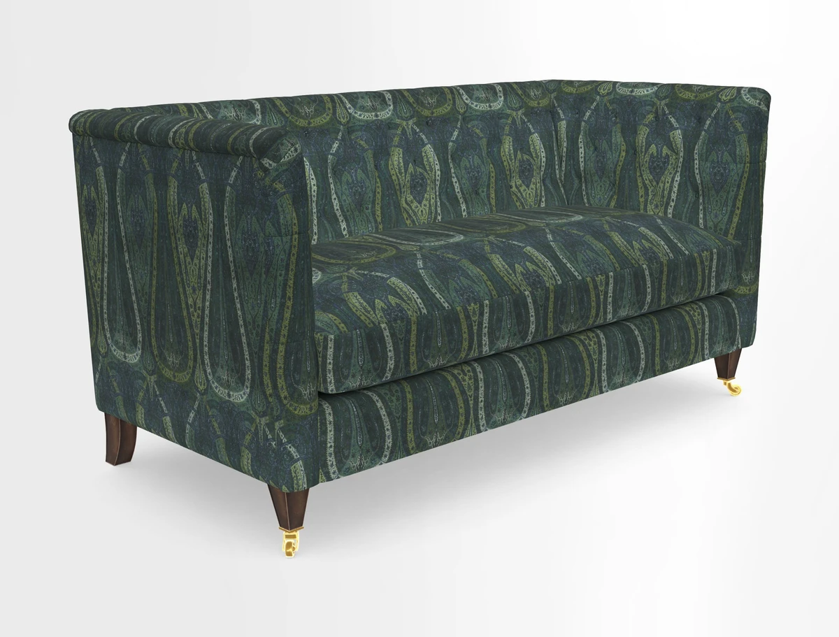 Holt Sofa in Cloth 22 Grand Teton Jade Seat in Cloth 22 Cedar Breaks Jade