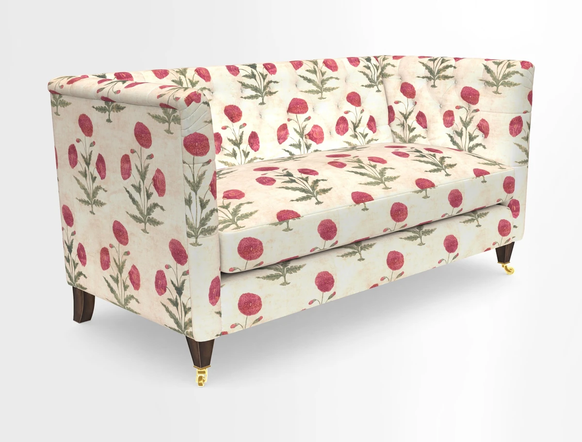 Holt Sofa in Cloth 22 Grand Teton Jade Seat in Cloth 22 Cedar Breaks Jade