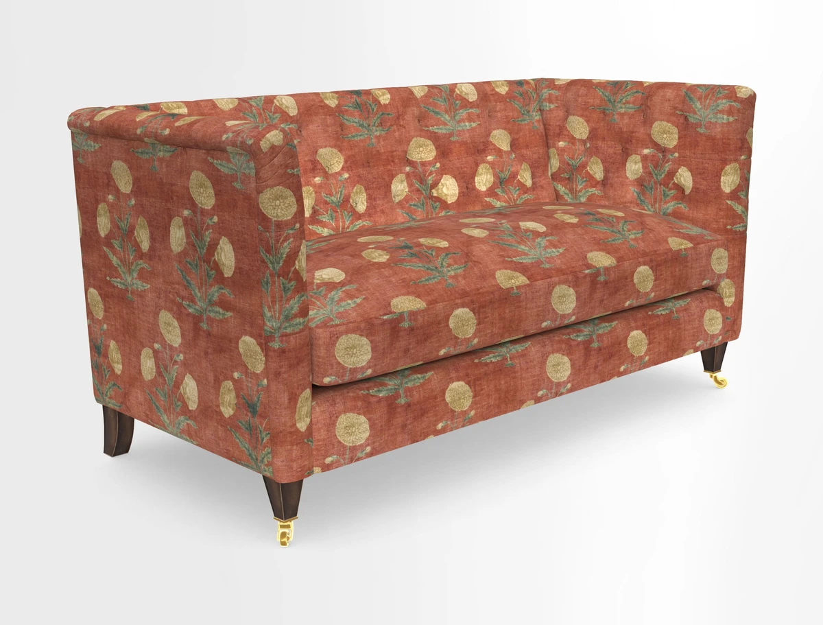 Holt Sofa in Cloth 22 Grand Teton Jade Seat in Cloth 22 Cedar Breaks Jade