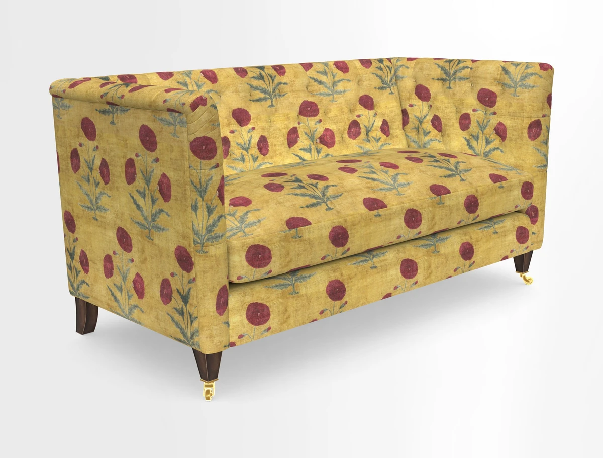 Holt Sofa in Cloth 22 Grand Teton Jade Seat in Cloth 22 Cedar Breaks Jade