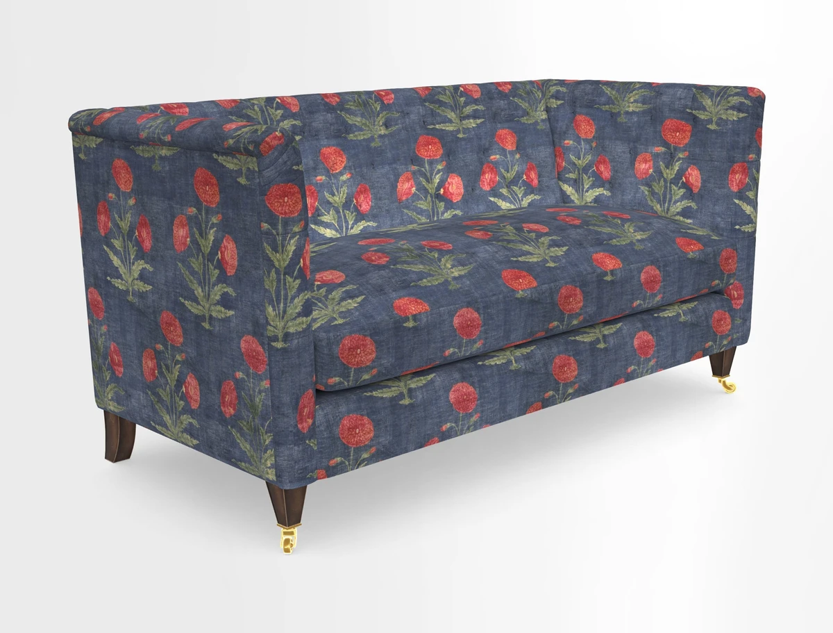 Holt Sofa in Cloth 22 Grand Teton Jade Seat in Cloth 22 Cedar Breaks Jade