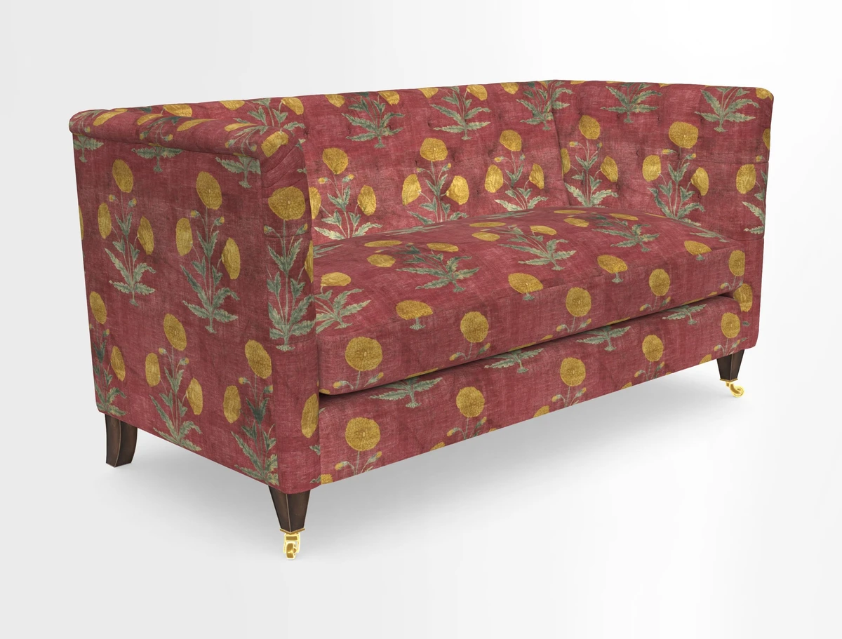 Holt Sofa in Cloth 22 Grand Teton Jade Seat in Cloth 22 Cedar Breaks Jade