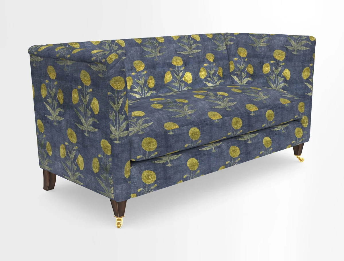 Holt Sofa in Cloth 22 Grand Teton Jade Seat in Cloth 22 Cedar Breaks Jade