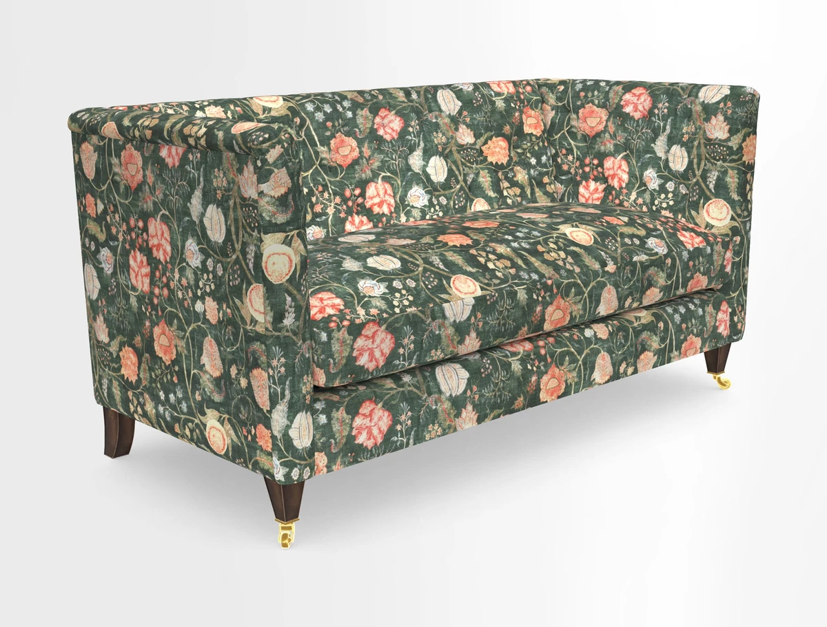 Holt Sofa in Cloth 22 Grand Teton Jade Seat in Cloth 22 Cedar Breaks Jade