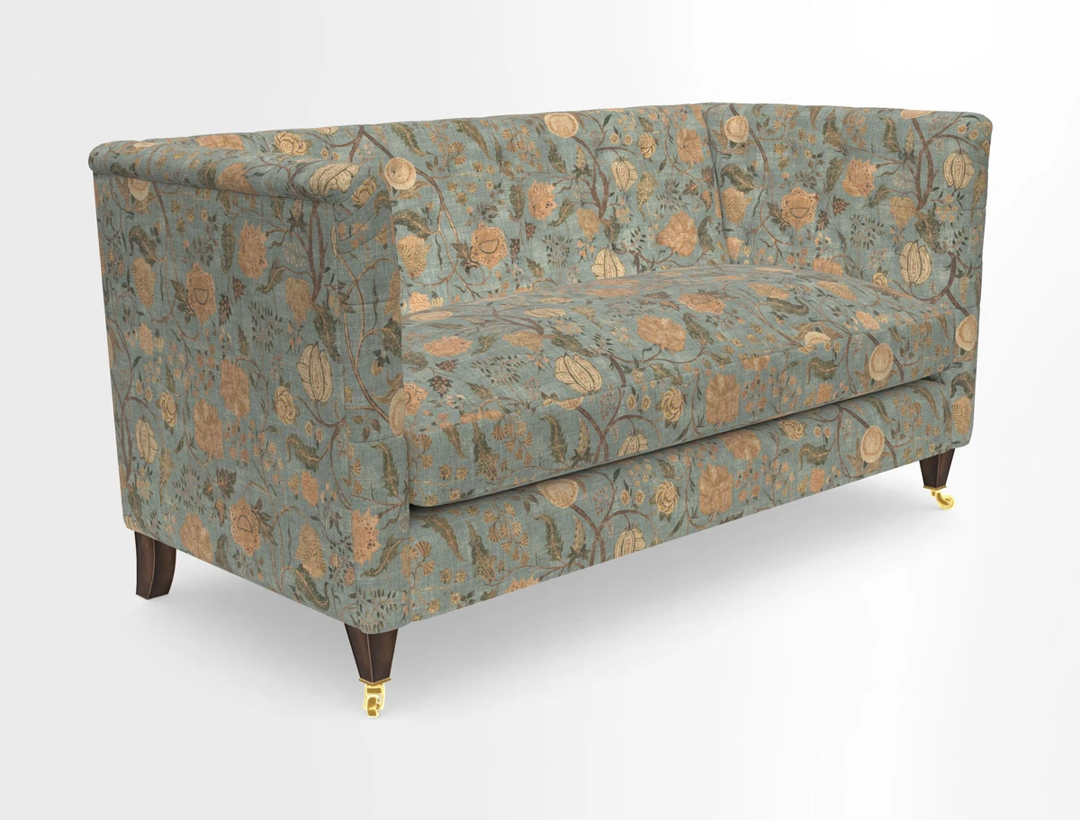 Holt Sofa in Cloth 22 Grand Teton Jade Seat in Cloth 22 Cedar Breaks Jade