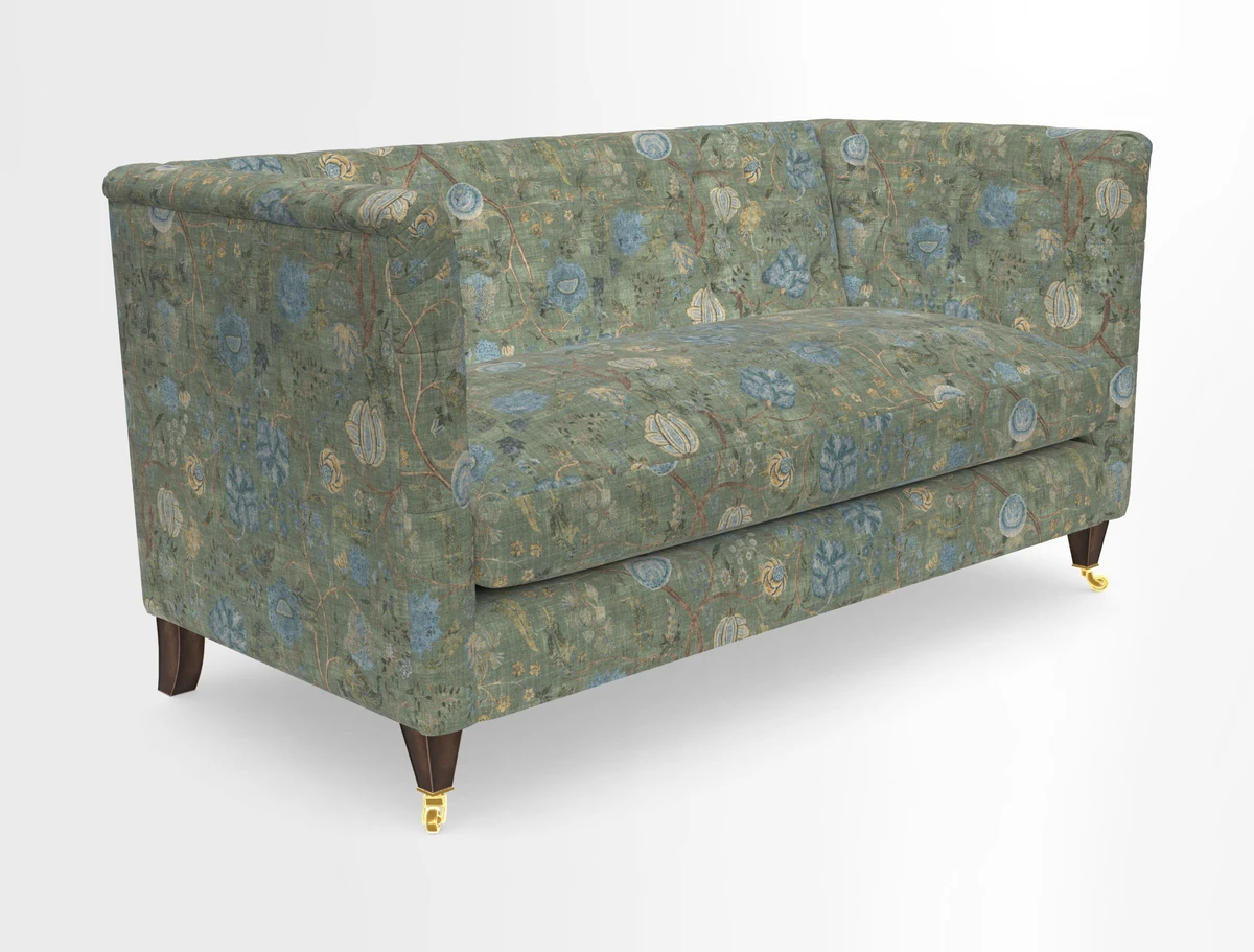 Holt Sofa in Cloth 22 Grand Teton Jade Seat in Cloth 22 Cedar Breaks Jade