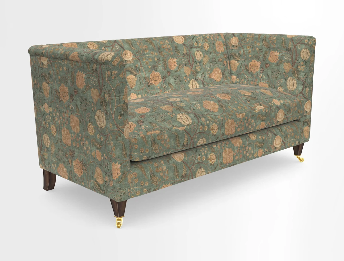 Holt Sofa in Cloth 22 Grand Teton Jade Seat in Cloth 22 Cedar Breaks Jade