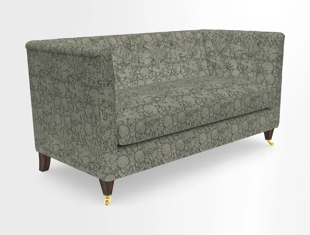 Holt Sofa in Cloth 22 Grand Teton Jade Seat in Cloth 22 Cedar Breaks Jade