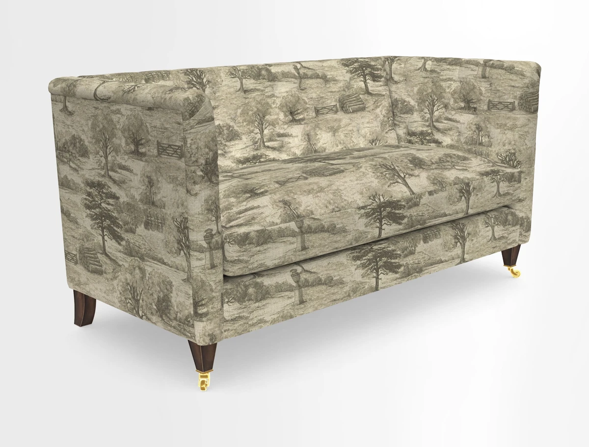 Holt Sofa in Cloth 22 Grand Teton Jade Seat in Cloth 22 Cedar Breaks Jade
