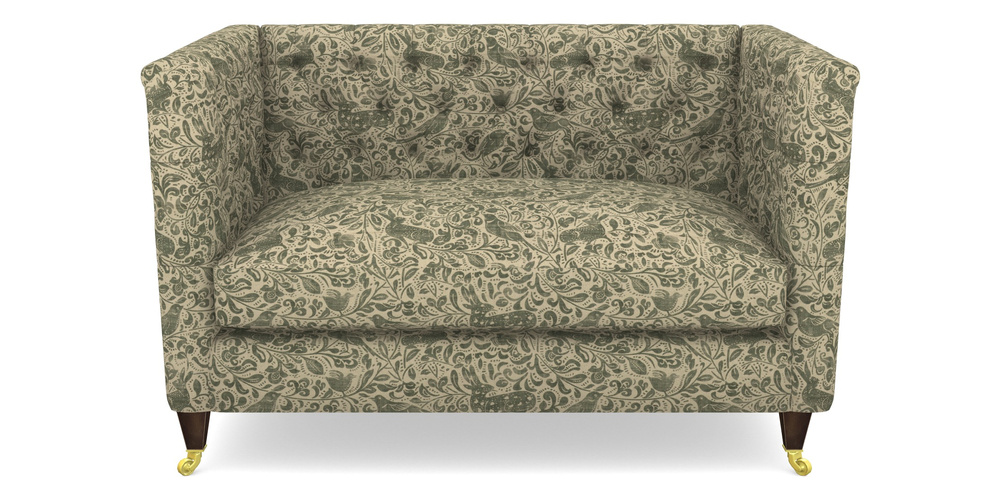 Product photograph of Holt 2 Seater Sofa In V A Drawn From Nature - Bird And Rabbit - Dark Green from Sofas and Stuff Limited