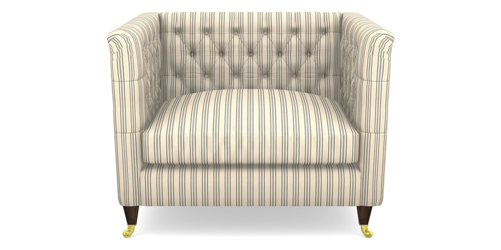 Product photograph of Holt Snuggler In Cloth 22 - Racing Stripes Ayr - Charcoal from Sofas and Stuff Limited