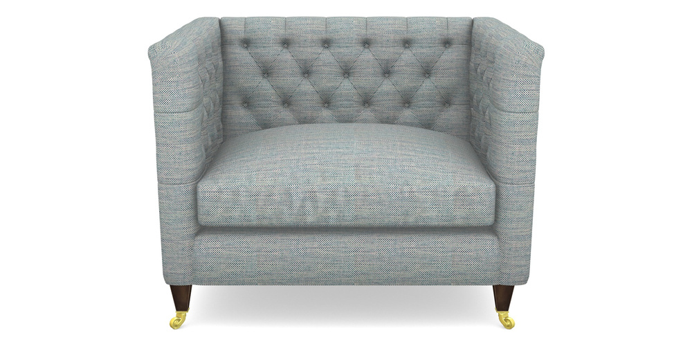 Product photograph of Holt Snuggler In Basket Weave - Blue from Sofas and Stuff Limited
