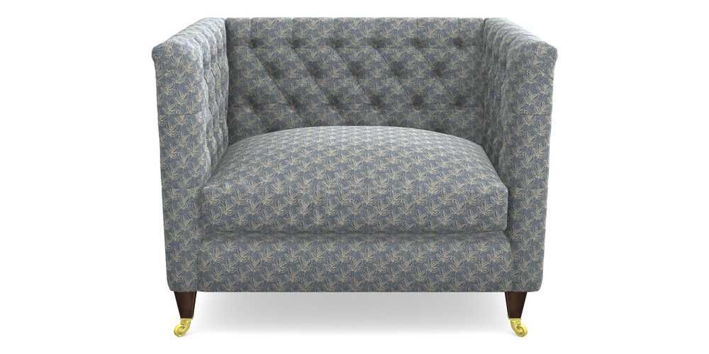 Product photograph of Holt Snuggler In Cloth 21 - Decorative Leaf - Bilberry from Sofas and Stuff Limited