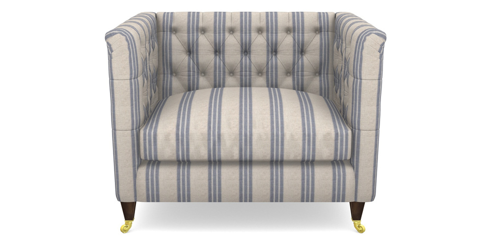 Product photograph of Holt Snuggler In Cloth 18 Stripe Bengal - Indigo from Sofas and Stuff Limited