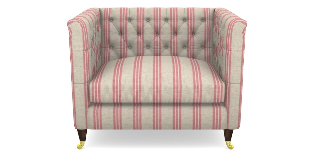 Product photograph of Holt Snuggler In Cloth 18 Stripe Bengal - Cranberry from Sofas and Stuff Limited