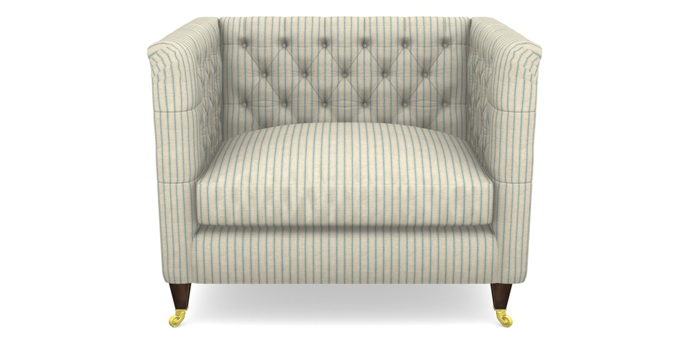 Product photograph of Holt Snuggler In Cloth 18 Stripe Ticking - Basil from Sofas and Stuff Limited