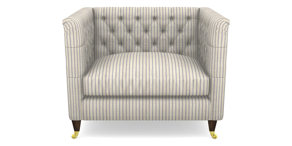 Product photograph of Holt Snuggler In Cloth 18 Stripe Ticking - Indigo from Sofas and Stuff Limited