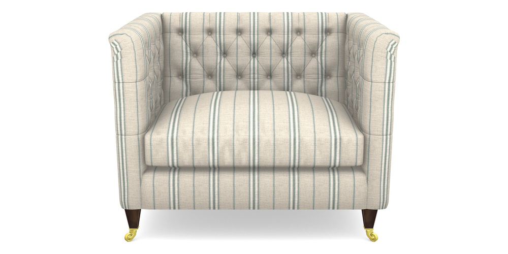 Product photograph of Holt Snuggler In Cloth 18 Stripe Regimental - Basil from Sofas and Stuff Limited