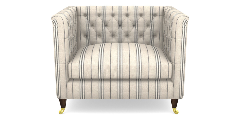 Product photograph of Holt Snuggler In Cloth 18 Stripe Regimental - Bible Black from Sofas and Stuff Limited